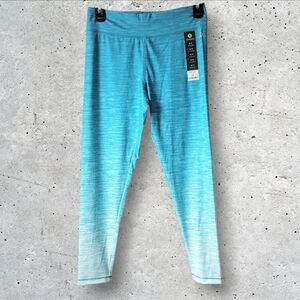 Girls Xersion Blue Gradient Athletic Leggings Size XL